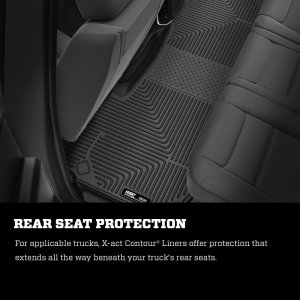 Ram 2500 Floor Mats - Rear - Husky Liners - X-act Contour - Black - `19-`23